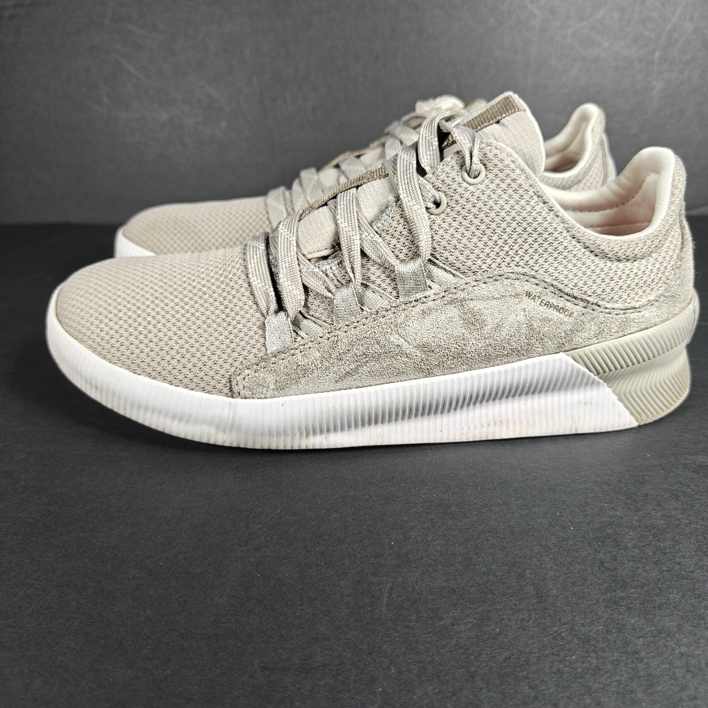 Sorel Out N About III Plus Sneaker Waterproof Suede Dove Lace-up  Women Shoe 7.5